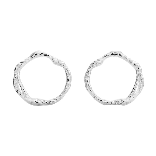 Stud Earrings ECHO | Silver