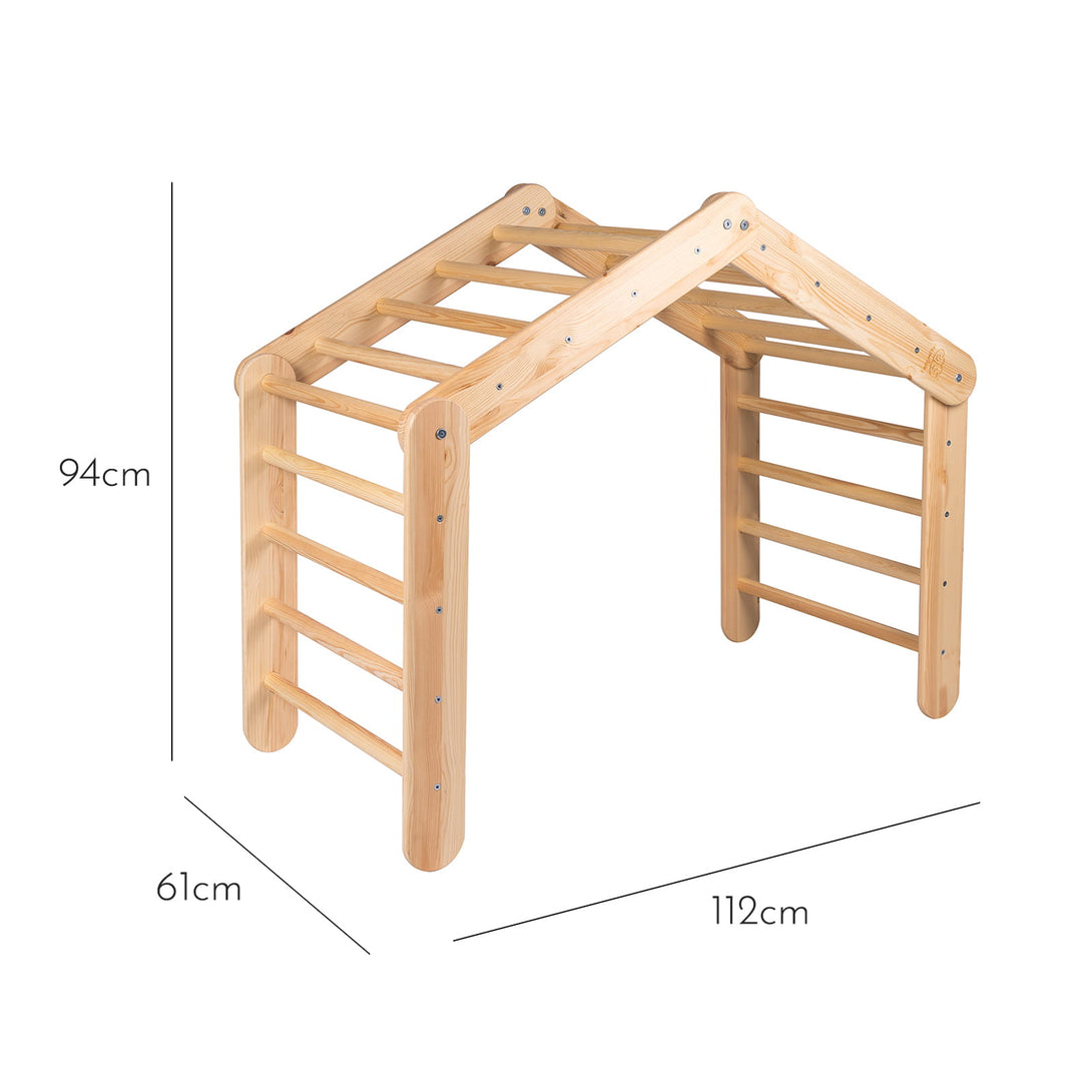 Large Wooden Montessori Climbing Frame / Triangle