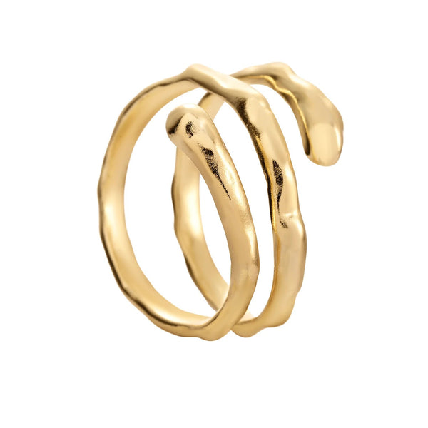 Resizable Ring SPIRAL | Gold