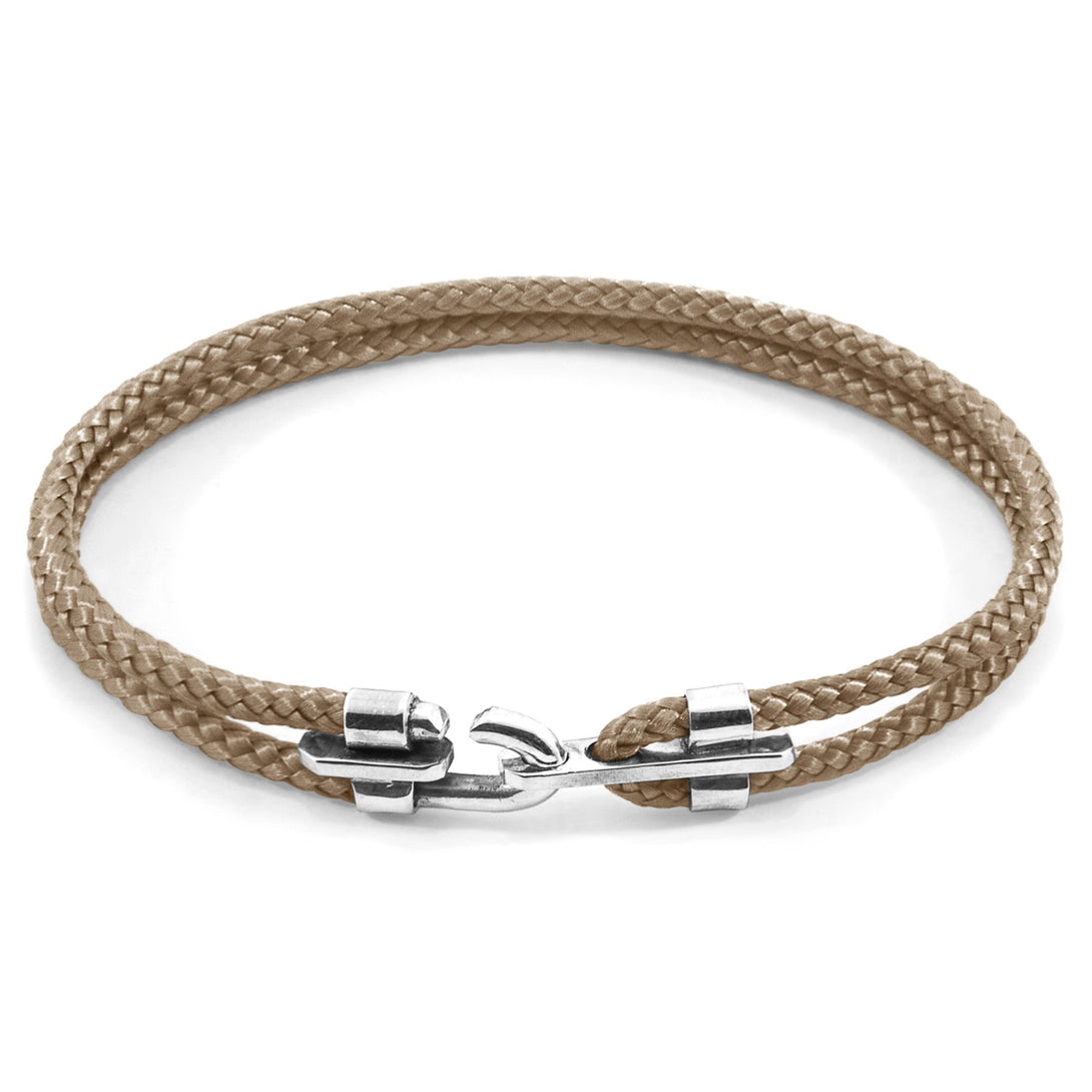 Canterbury Silver and Rope Bracelet