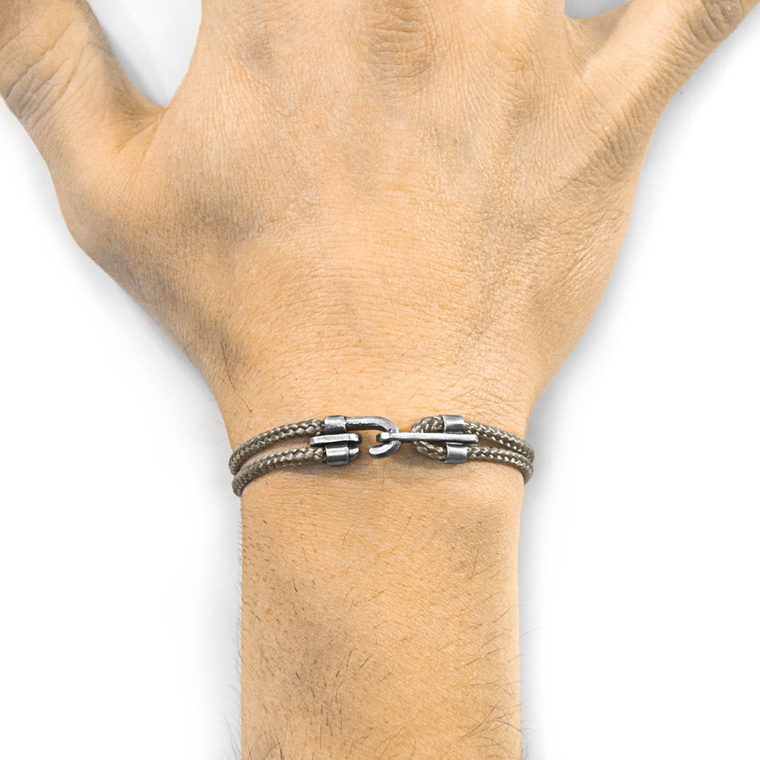 Canterbury Silver and Rope Bracelet
