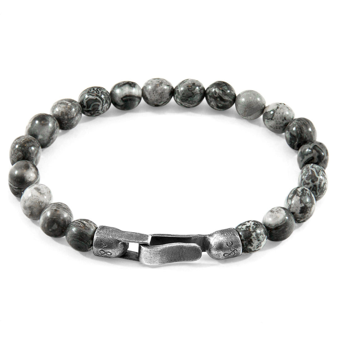 Nachi Silver and Stone Beaded Bracelet