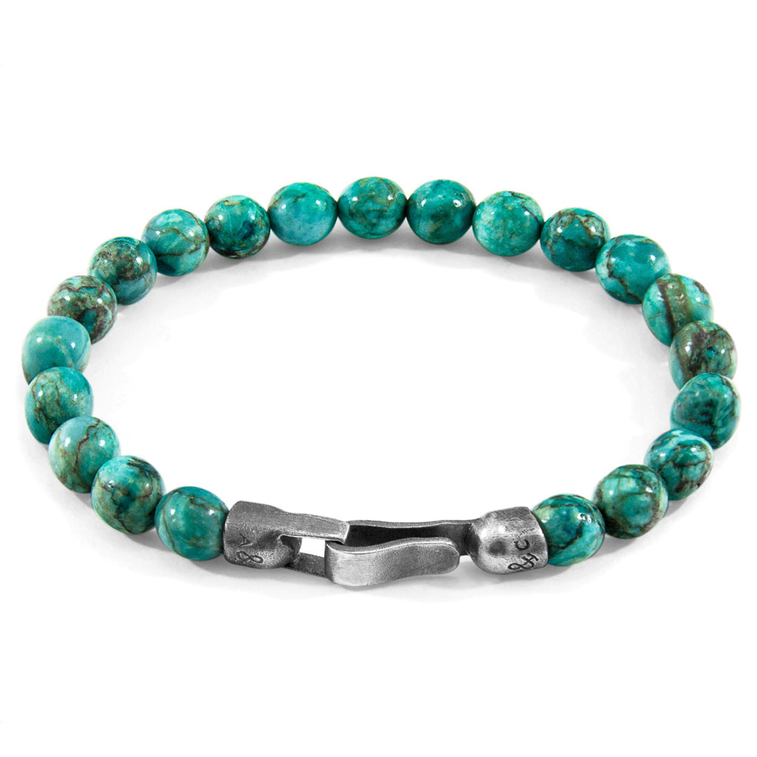 Nachi Silver and Stone Beaded Bracelet