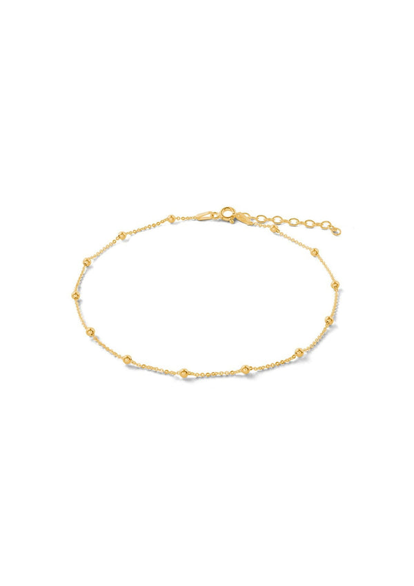 Mini Bubble Anklet | Gold